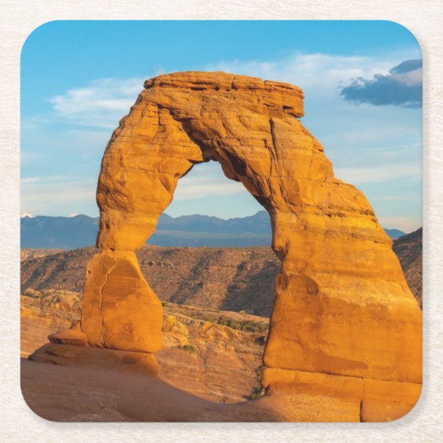 Dessous De Verre Carré Parc national des Arches MOAB Utah (Devant)