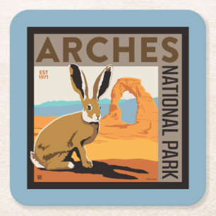 Dessous De Verre Carré Parc national des Arches, Utah Jacklapin