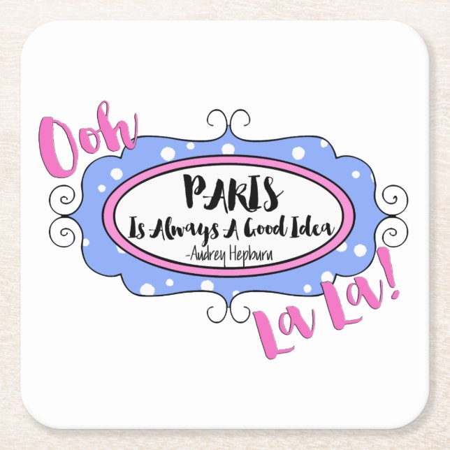 Dessous De Verre Carré Paris (Devant)