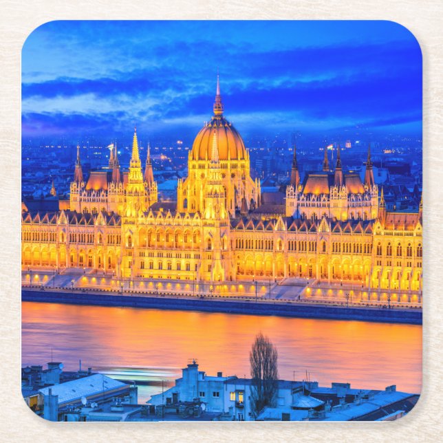 Dessous De Verre Carré Parlement Budapest (Devant)