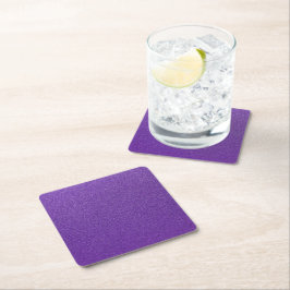 Dessous De Verre Carré Parties scintillant violette, Étincelle, Arrière -