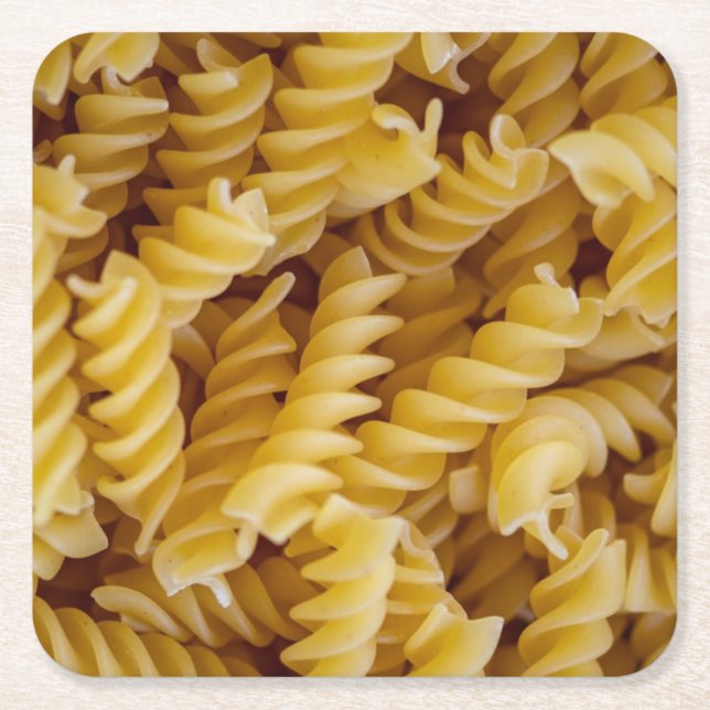 Dessous De Verre Carré Pasta Fusilli Noodles (Devant)