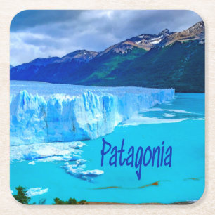 Dessous De Verre Carré Patagonie Amérique du Sud Glacier et Montagnes