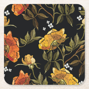 Dessous De Verre Carré Patchwork Gentl : dessin manuel