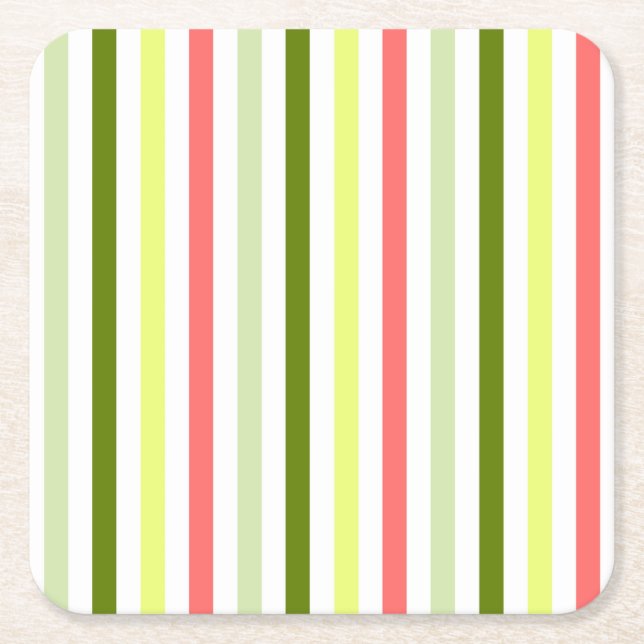 Dessous De Verre Carré Pâte de pastèque mince (Devant)