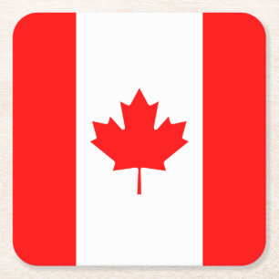 Dessous De Verre Carré Patriotic National Flag of Canada