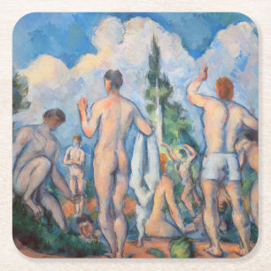 Dessous De Verre Carré Paul Cezanne - Baigneurs