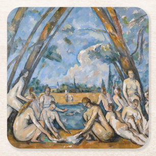 Dessous De Verre Carré Paul Cezanne - Les Grandes Baigneuses