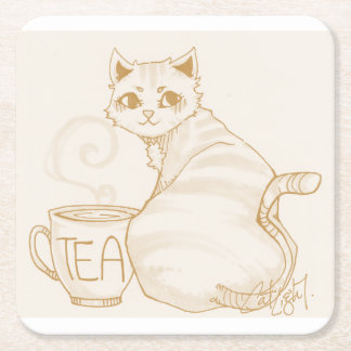 Dessous De Verre Carré Pause café de Kitty