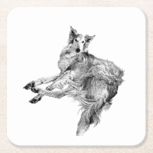 Dessous De Verre Carré Pause Douce – Silken Windhound