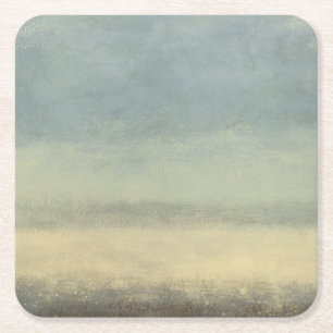 Dessous De Verre Carré Paysage Abstrait avec ciel couvert