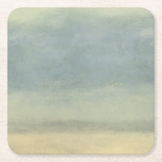 Dessous De Verre Carré Paysage Abstrait avec ciel couvert (Devant)