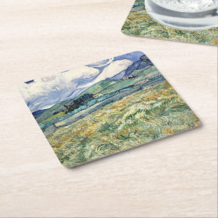 Dessous De Verre Carré Paysage de Saint-Rémy par Vincent Van Gogh