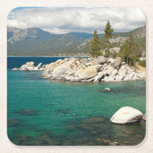 Dessous De Verre Carré Paysage du lac Tahoe