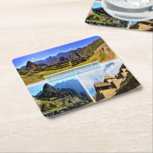 Dessous De Verre Carré PE Machu Picchu -