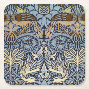 Dessous De Verre Carré Peacock et Dragon, William Morris