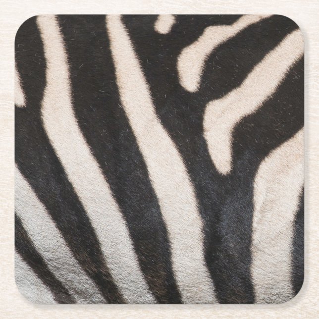 DESSOUS DE VERRE CARRÉ PEAU ZEBRA (Devant)