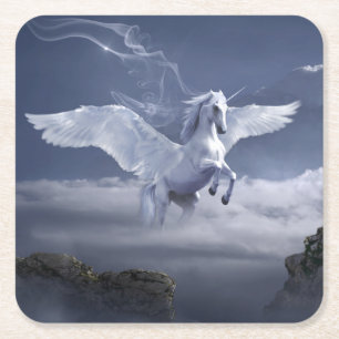 Dessous De Verre Carré Pegasus en vol