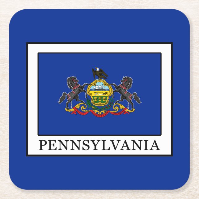 Dessous De Verre Carré Pennsylvanie (Devant)