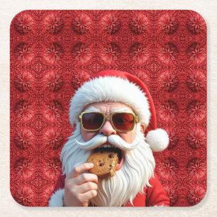 Dessous De Verre Carré Père Noël cool