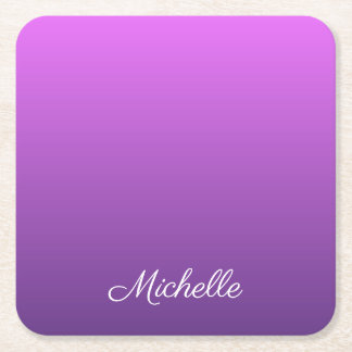 Dessous De Verre Carré Personalisé violet ombre