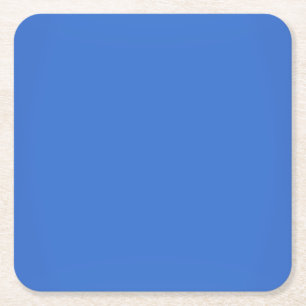 Dessous De Verre Carré Personnalisable bleu de saphir moderne