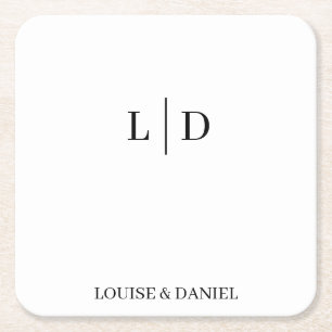 Dessous De Verre Carré Personnalisé minimal et simple