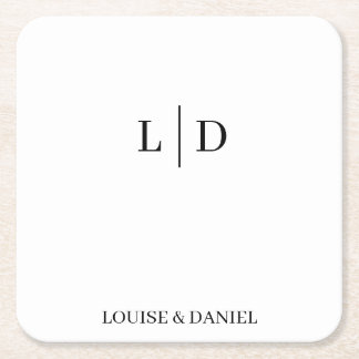 Dessous De Verre Carré Personnalisé minimal et simple