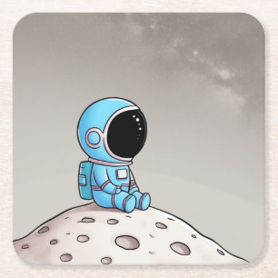 Dessous De Verre Carré Petit astronaute
