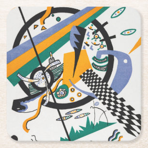 Dessous De Verre Carré Petits Mondes IV, Abstraits, Wassily Kandinsky