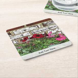 Dessous De Verre Carré Petunias