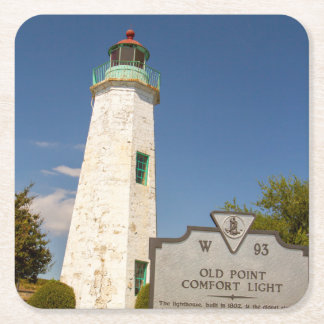 Dessous De Verre Carré Phare de confort Old Point