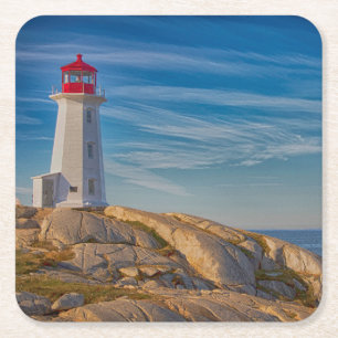 Dessous De Verre Carré Phare de Peggy's Cove