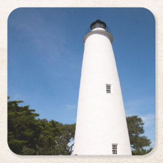 Dessous De Verre Carré Phare d'Ocracoke Island