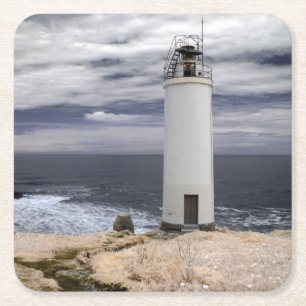 Dessous De Verre Carré Phare Galicie, Espagne de Laxe