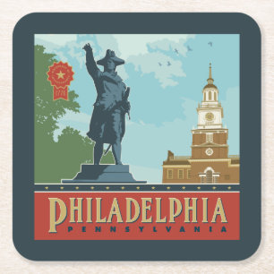 Dessous De Verre Carré Philadelphie, PA   Indépendance