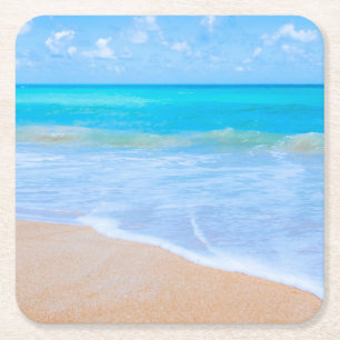 Dessous De Verre Carré Photo Amazing Beach Tropical Scene