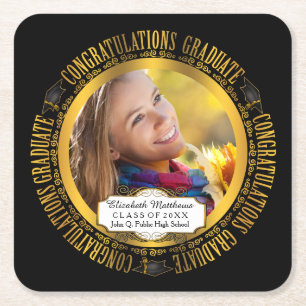 Dessous De Verre Carré Photo Classy Elegant Graduant