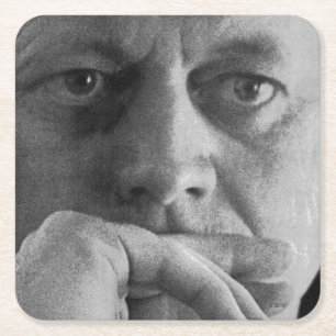 Dessous De Verre Carré Photographie de John F. Kennedy