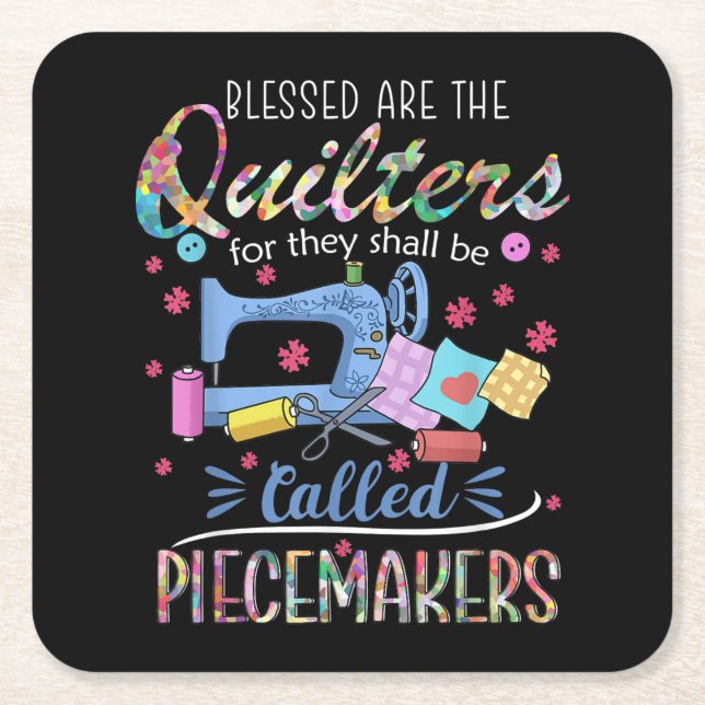 Dessous De Verre Carré Piecemakers Piecemakers Quilting Couture Cadeau (Devant)