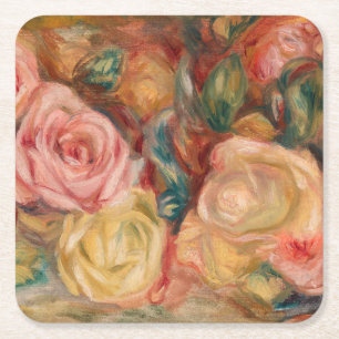 Dessous De Verre Carré Pierre-Auguste Renoir - Rose