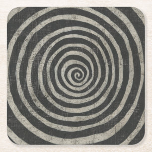 Dessous De Verre Carré Pierre - Spirale