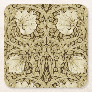 Dessous De Verre Carré Pimpernel Gold, William Morris