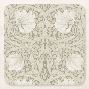 Dessous De Verre Carré Pimpernel Ivory, William Morris