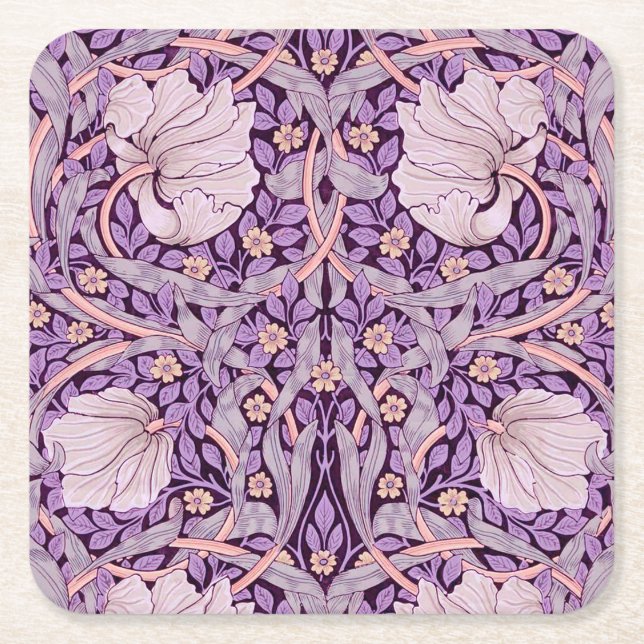 Dessous De Verre Carré Pimpernel Purple, William Morris (Devant)