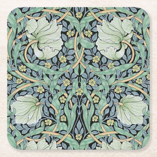 Dessous De Verre Carré Pimpernel, William Morris (Devant)