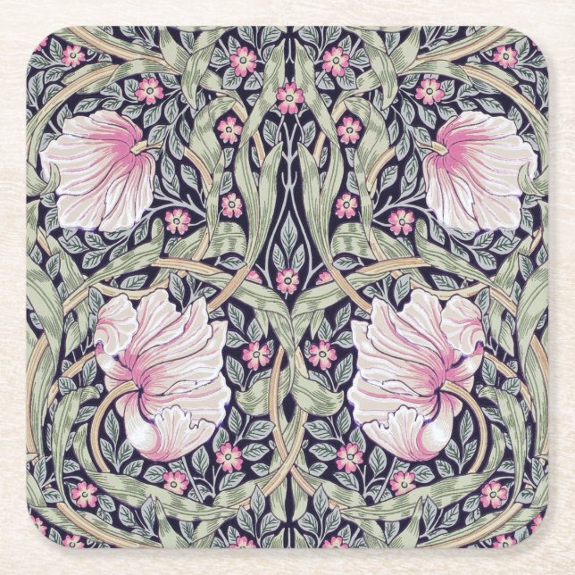 Dessous De Verre Carré Pimpernel, William Morris (Devant)