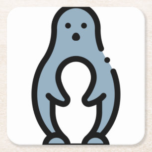 Dessous De Verre Carré Pingouin