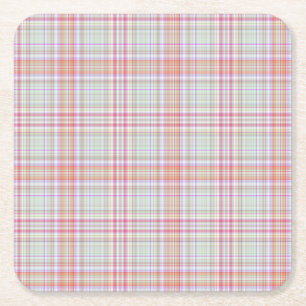 Dessous De Verre Carré Pink 'n vert Plat géométrique