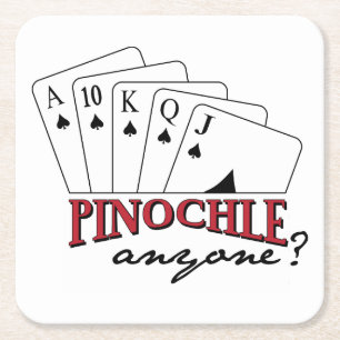Dessous De Verre Carré Pinochle Quelqu'Un ?
